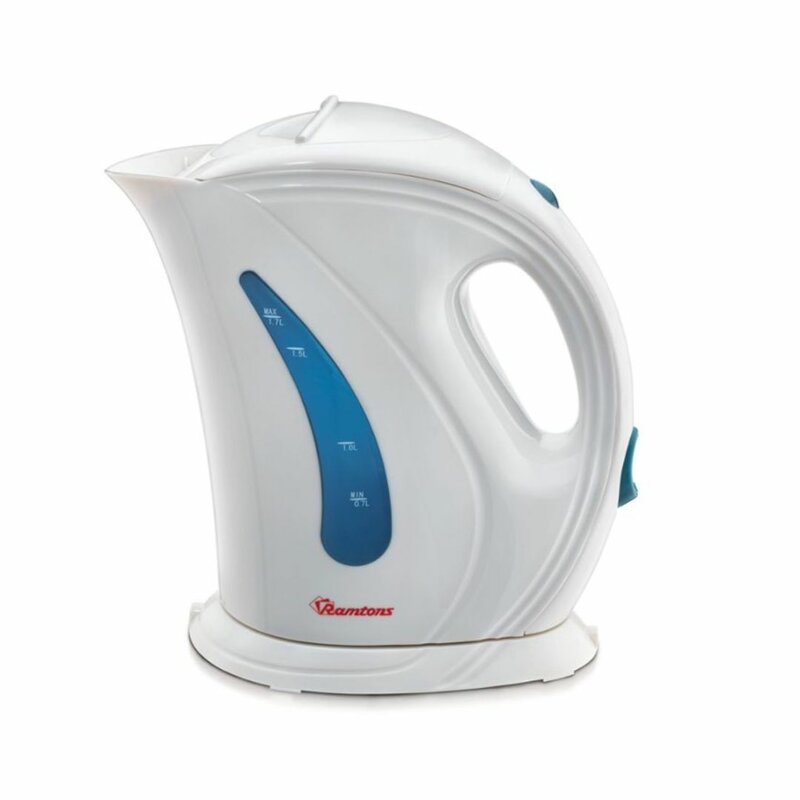 RAMTONS RM/225 CORDLESS ELECTRIC KETTLE 1.7 LITERS WHITE AND BLUE by Ramtons