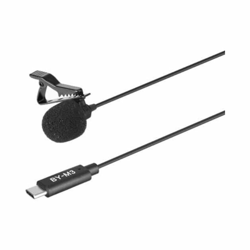 BOYA BY-M3 Digital Omnidirectional Lavalier Microphone With USB-C Cable (Android) by BOYA — view 2