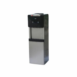 MIKA MWD2702SGR Water Dispenser, Standing, Hot, Normal & Cold (3 Taps),With Cabinet, Refrigerator, Silver & Dark