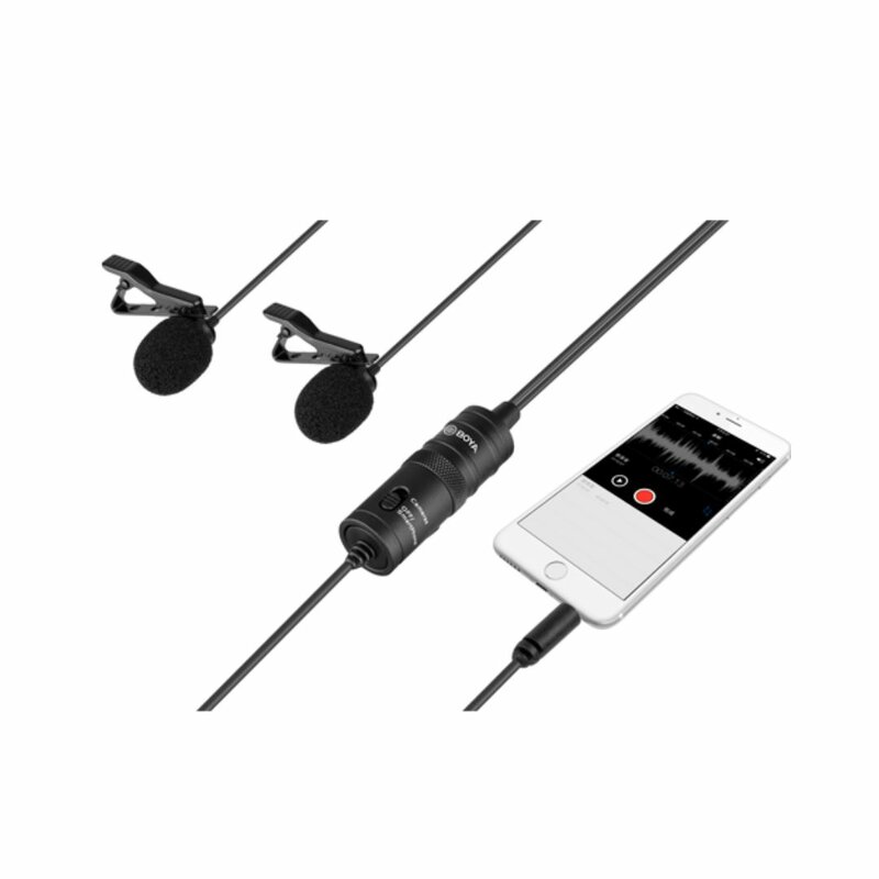 BOYA BY-M1DM Dual Omni-directional Lavalier Microphone by BOYA — view 2