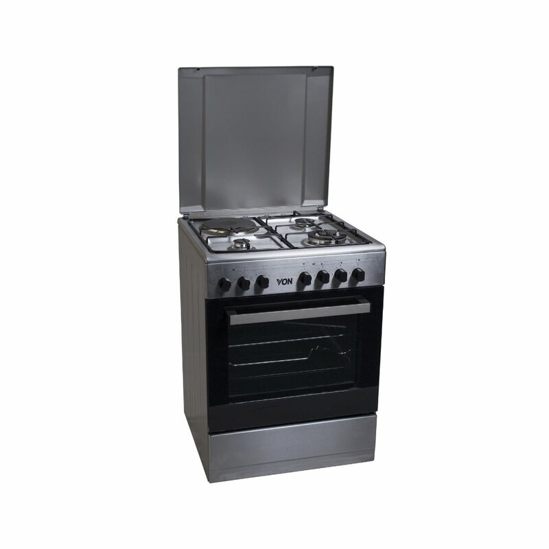 Von VAC6S031UX 3 Gas + 1 Electric Cooker by Von