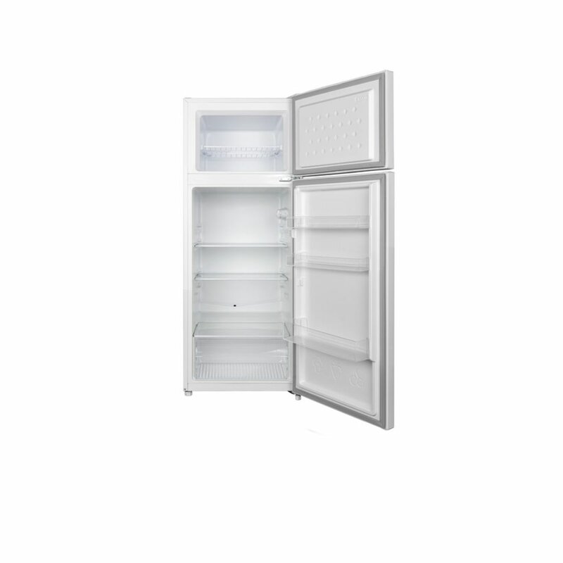MIKA 211L Double Door Defrost Fridge Line Silver Dark MRDCD211LSD by Mika — view 2