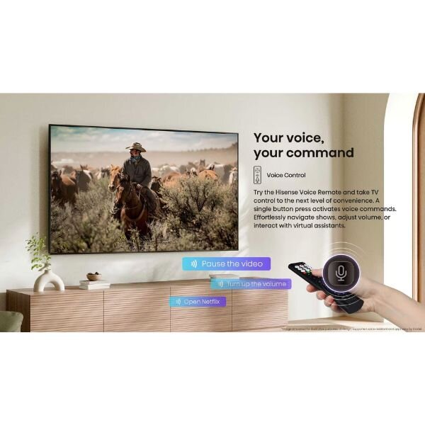 Hisense 65A6Q 65-inch 4K Smart TV – VIDAA OS, LED Panel, 450 Nits Brightness, VESA Mount 65A6Q by Hisense — view 3