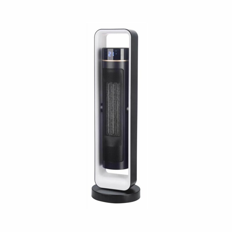 MIKA MH202R Tower Ceramic Heater, 1500W-2200W, With Remote, Black & White by Heaters — view 2