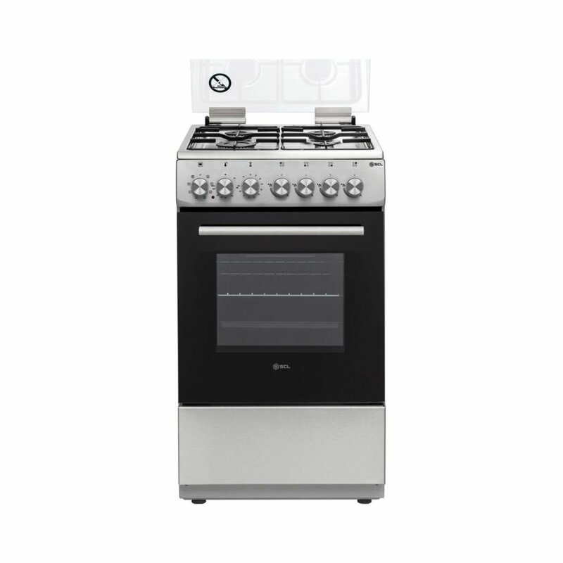 SCL COOKER 50 X 60 Cm SCL-FC5631SI 3 Gas + 1 Electric by SCL