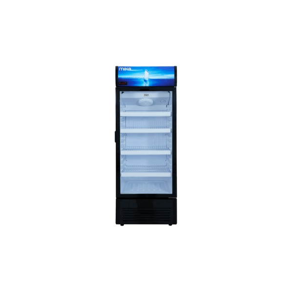 MIKA MSFU1801BL Showcase Chiller: 180L, Single Door, Black by Mika