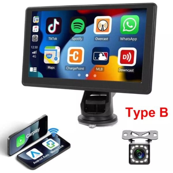 KFC-ST01 – 7-Inch Touchscreen, Bluetooth, Apple CarPlay by Car Radio — view 4