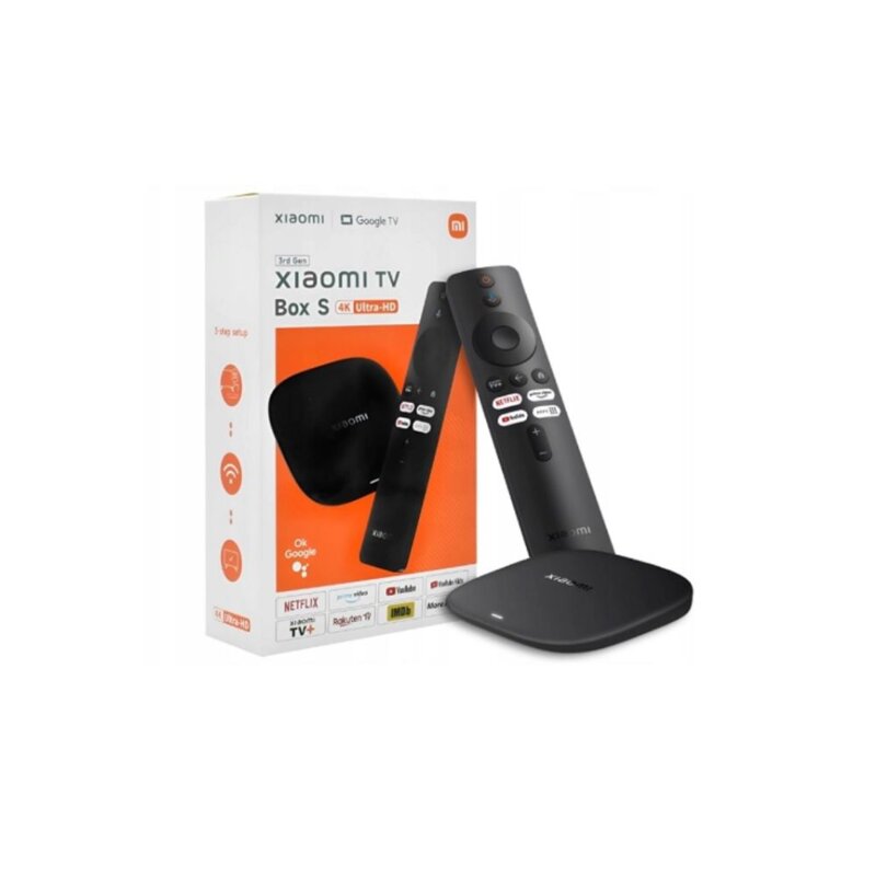 Xiaomi Mi Box S 4K 3rd Gen Android TV Box – 2GB RAM, 32GB Storage, Dolby Vision by TV Sticks