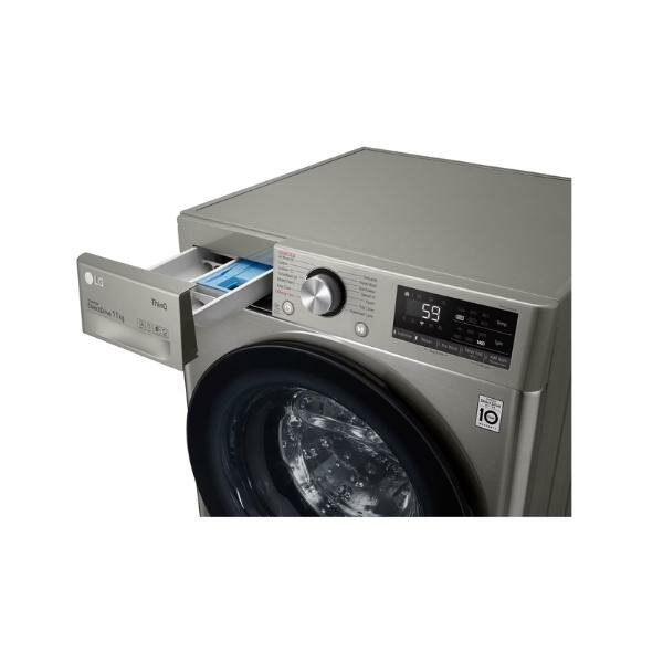LG 11 Kg F4Y5EYGYPV Front Load Washer With AI DD™ ,ThinQ™  & Steam™ by LG — view 2