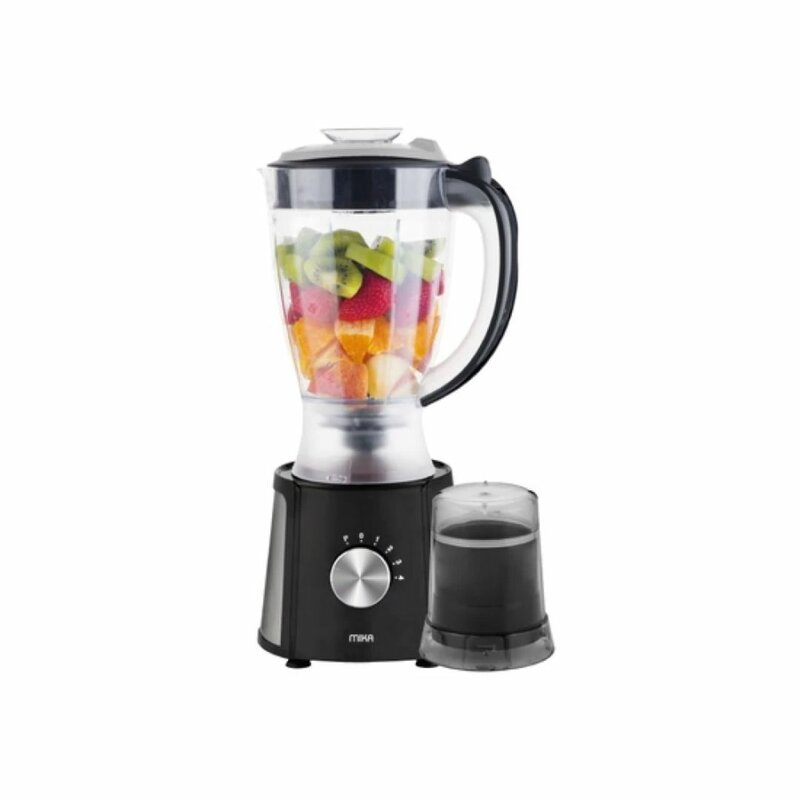 Mika Blender, 1.5L, 2 In 1, With Grinder, Black MBLR402/BLX by Mika