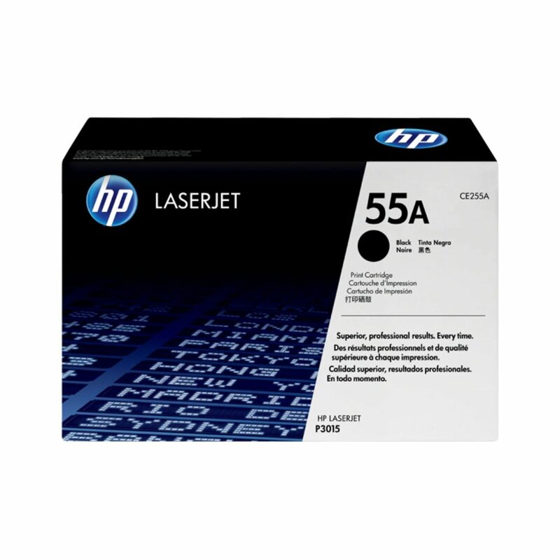 HP 55A Black Original LaserJet Toner Cartridge, CE255A by Ink/Catridges/Toners