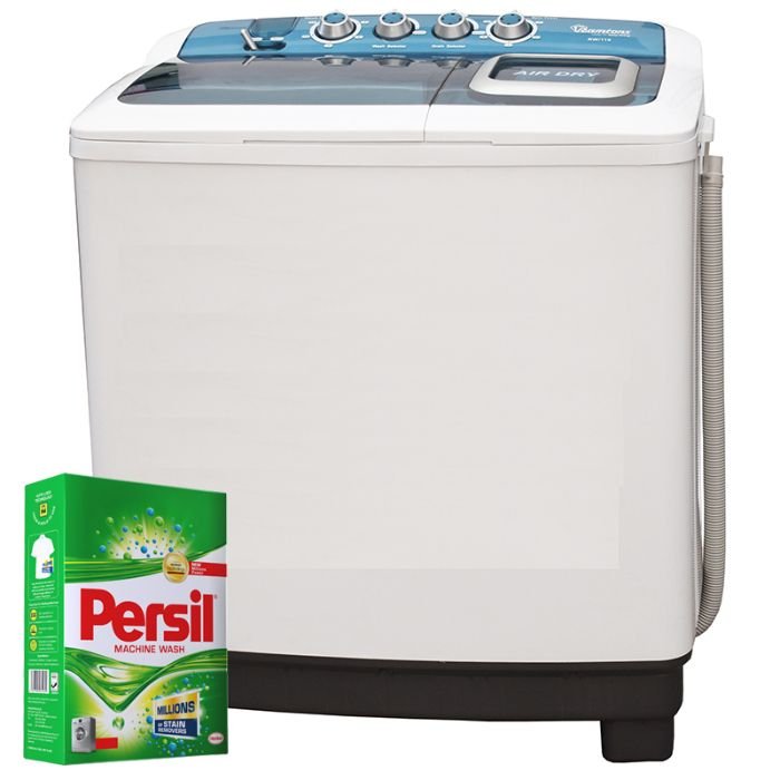 RAMTONS TWIN TUB SEMI AUTOMATIC 10KG/8.5KG WASHER + FREE PERSIL POWDER- RW/116 by Ramtons
