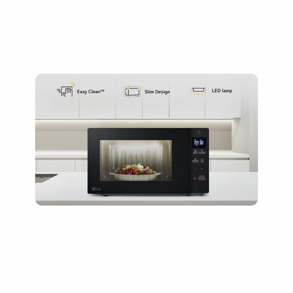 LG 20L Solo Microwave Oven - Black, 900W, EasyClean™ - MS2032GAS by LG — view 3