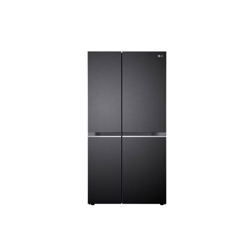 LG 664L Side-by-Side Refrigerator GC-B257KQJW -No Frost, Smart Inverter, Black Steel by LG