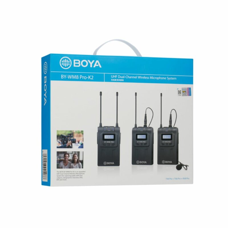 BOYA BY-WM8 Pro-K1 UHF Dual-Channel Wireless Lavalier System by BOYA — view 4