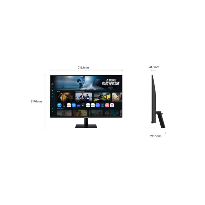 Samsung 32-Inch M7 4K Smart Monitor LS32FM700UMXUE by Samsung — view 2
