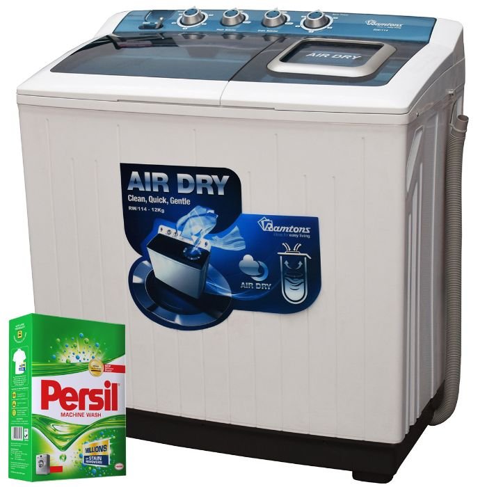 RAMTONS  12KG WASHER - RW/114 - TWIN TUB SEMI AUTOMATIC by Ramtons — view 2