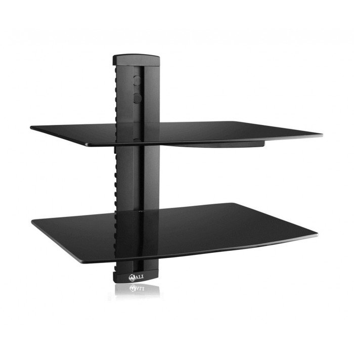 SKILL TECH Double Shelves DVD Stand (SH 02D) by TV Wallmounts