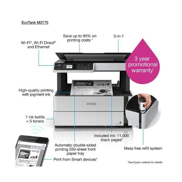 Epson M2170 Wireless Printer by Epson — view 2