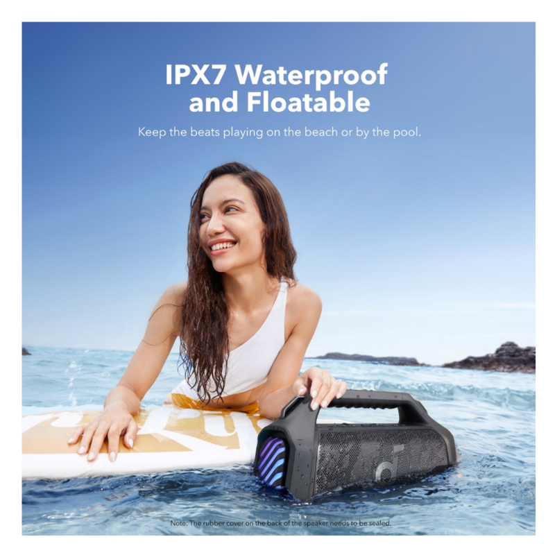 Anker Boom 2 Plus Waterproof Bluetooth Speaker, 140W Power, 24H Playtime, BassUp™ 2.0 – Perfect For Outdoor Adventures by Anker — view 3