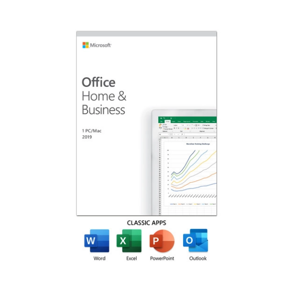 Microsoft Office Home & Business 2019 (1-User License, Product Key Code by Microsoft