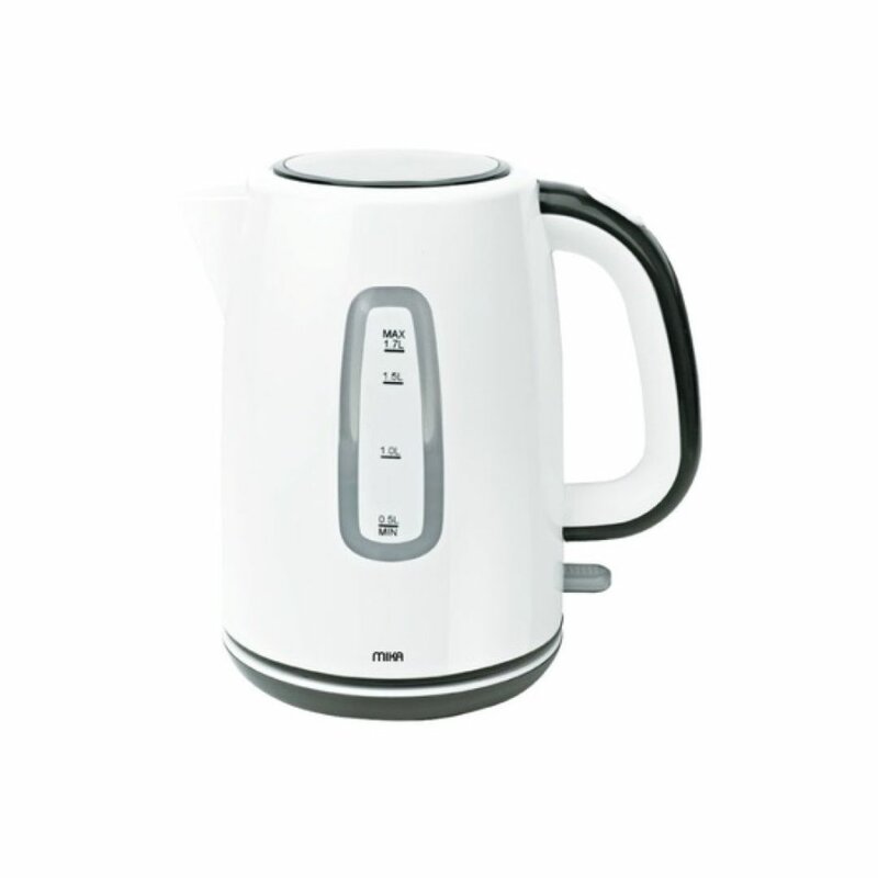 MIKA MKT1601 Kettle (Electric), Plastic, 1.7L, Cordless, Off White & Black by Mika