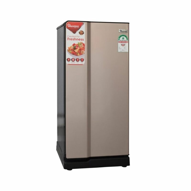 RAMTONS 170 LITRES SINGLE DOOR DIRECT COOL FRIDGE, CHAMPAGNE- RF/221 by Ramtons