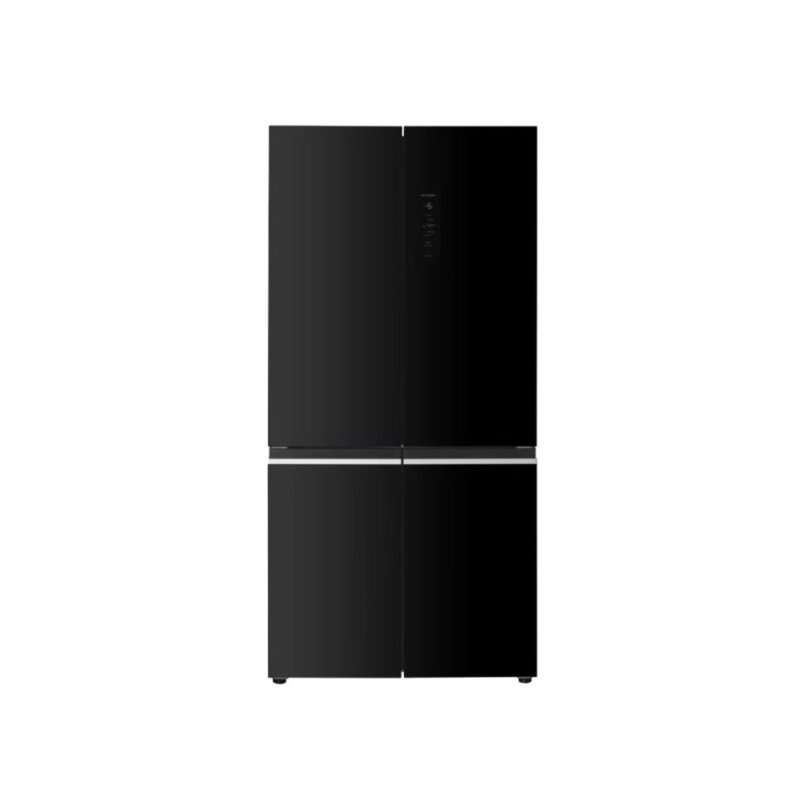 MIKA 503L No Frost 4 Door Fridge Black Glass MRNF4DT503GBV by Mika